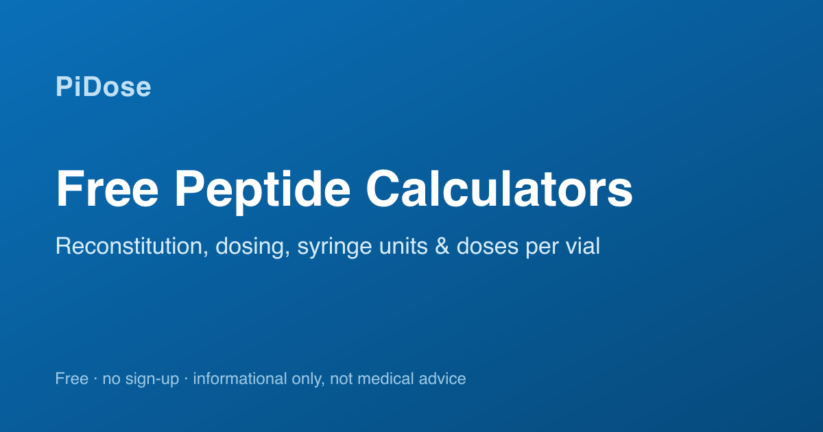 tirzepatide compound reconstitution calculator Guide tirzepatide compound reconstitution calculator Peptide